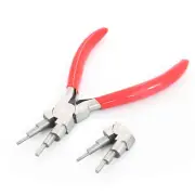 6 in 1 Bail Making Pliers Looping Forming Pliers with Non Slip Red Grip PL-064