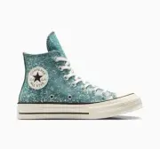 Womens Converse Chuck 70 HI Glitter A10097C - Newtrail Teal/Egret/Black