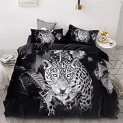 ZLYTQZHGBHD 3D Print Blanket Towel Europe Animal Moonlight Wolf Blanket Towel (Color : Animal 3, Size : UK Super King)