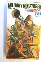 Tamiya 1:35 Scale Military Miniatures U.S. Gun & Mortar Team Set # 35086**600