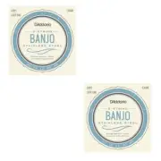 D'Addario Banjo Strings 2 Sets EJ60 Stainless Steel Light Loop End EJS60