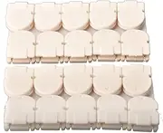 Mike Panel Cubicle Clip for Fabric Panels, Standard Size, 40-Sheet Capacity, Pack of 20, White
