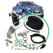 SAAS Oil Catch Can Kit - Suits Ranger PX 2.2L/3.2L 2011 - 2015, Black, ST2102-1014