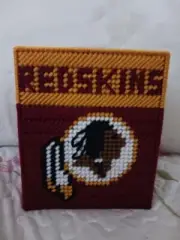 NFL Washington Redskins Plastic Canvas Tissue Box Cover
