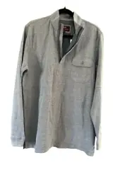 NWT $195 Hickey Freeman Mens Long Sleeve Blue Half Zip Pullover Sweater Medium