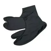 Japanese Traditional Men's TABI Socks Kimono Yukata Stretch Type Black