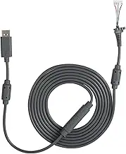 360 Controller Replacement Cable USB Replacement Cable ABS USB 4Pin Gamepad Cable Replacement Cable Breakaway Adapter for 360 (Black) (Grey)