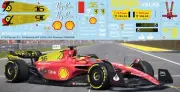 1/12 Decals for RC RASTAR Ferrari F1 - 75 Leclerc to Monza GP 2022 Decal TBD808
