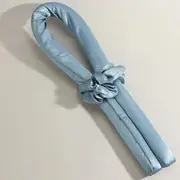 Heatless Foam Hair Curler / Scrunchie / Hair Claw Clip / Set Set of 3 - Hair Curler & 2 Pcs Scrunchie - Grayish Blue - One Size