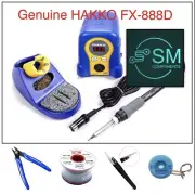 Hakko FX-888D Digital Soldering Station (Genuine) Inc Multicore Solder Snips Etc