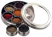 Spice Box Stainless Steel Indian Masala Dabba Transparent Lid Masala Box Kitchen Masala Dani container box Spice Box for Chefs