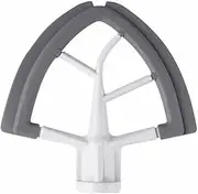 AIMALL Flex Edge Beater Attachment for Tilt-Head Stand Mixers - Food-Grade Paddle Scraper with Silicone Rim - Versatile and Easy-to-Clean for Dough, Butter, and More
