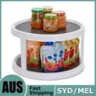 360° Rotation Non-Skid Turntable Pantry Tray Lazy Susan Storage Organizer Rack