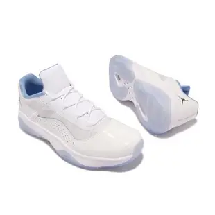 Nike 籃球鞋 Air Jordan 11 CMFT Low 男鞋 喬丹 11代設計靈感 避震 果凍底 皮革 白 藍 DO0751-100