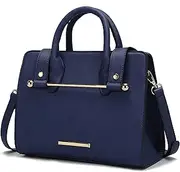 [MKF Collection] Crossbody Shoulder Handbag for Women, Vegan Leather Top-Handle Satchel Purse bag