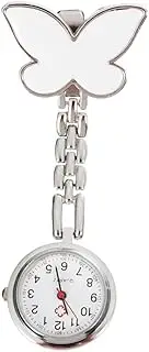 [GLSTOY] Nurse Nurses Watch Nursing Watches for Nurses Retractable Nurse Watch Crystal Women Nurse Watch Clip on Watch The Student Heart-shaped Pocket Watch Alloy
