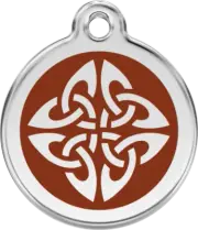 Red Dingo Enamel Tribal Arrows Tag - Brown - Lifetime Guarantee - Cat, Dog, Pet