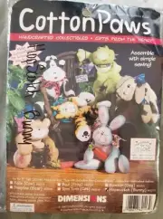 Dimensions Cotton Paws Hopscotch Bunny Stuffed Craft Kit Cynthia Rose #62117 NIP