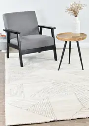 Scandinavian Shaggy Pebble Natural Rug