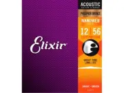 Elixir Nanoweb Phosphor Bronze Light-Med 12-56