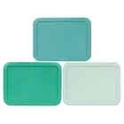 Pyrex 3 Lid Sea Breeze Themed for Pyrex Models 7210 Glass Containers