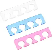 Healeved Silicone Toe Separators Pack Nail Polish Separator Pedicure Tool Hair Salon Supplies