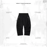 GOOPI “AWGN-P1” 3D WAVE-FORM UTILITY PANTS - BLACK