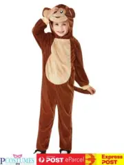 Monkey Toddler Costume Kids Animal Book Week Jumpsuit Girls Boys Costume