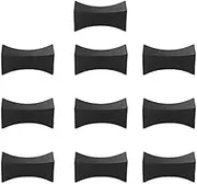 Laiaouay 10PCS Chopsticks Rest Little Chopsticks Stands Spoon Fork Holder Set Chopsticks Utensil Cutlery Stand Black