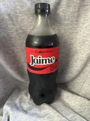 Share a Coke with Jaime 2025 Personalized Gift Coca~Cola Bottle 20oz Zero