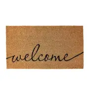 Coco Coir Door Mat with Heavy Duty Backing, Welcome Doormat (17" x 30"), Door...