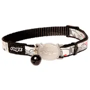 Rogz ReflectoCat Reflective Safeloc Cat Collar Black Cat - 2 Sizes