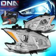 FOR 2009-2014 Nissan MAXIMA PROJECTOR HEADLIGHT LAMP W/LED KIT+COOL FAN CHROME (for: Nissan)