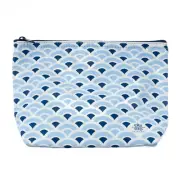 Elta MD Blue Cosmetic Makeup Travel Bag - 7" x 3" x 5.5"