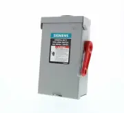 SIEMENS 2P 30A 240V General Duty Safety Switch Outdoor, Fusible, ANSI 61 Grey