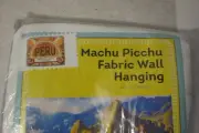 8 foot X 18 foot polyester 3 panel cloth backdrop Machu Picchu tapestry printNOS