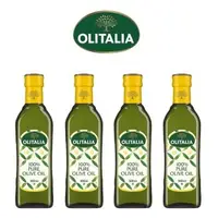 在飛比找森森購物網優惠-Olitalia 奧利塔 純橄欖油500ml x4罐