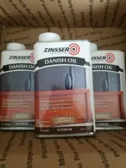 Zinsser Rustoleum Lot Of 3 Danish Oil Medium Walnut 473 ml New
