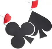 [Holibanna] 1 Pair Women Acrylic Hoops Earrings Geometric Shape Women Pendant Jewelry for Wedding Party Present