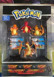 Pokémon Trainer's Choice Mega Charizard Y Charmander Charmeleon Tomy Figures NEW