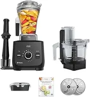 [Vitamix] Ascent X2 SmartPrep Kitchen System with Food Processor Attachment, 48-ounce Container with SELF-DETECT, Shadow Black
