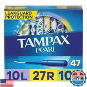 Tampax Pearl Tampons Multipack, Light/Regular/Super Absorbency, With Leakguar