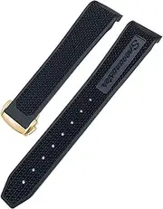 [KAVJU] Rubber Silicone Soft Watchband 19mm 21mm 20mm Fit for Omega Speedmaster 326 Watch Strap Seamaster 300 Black Sport Bracelet Tools