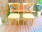 Children's French Provincial Industrial Cross Back Chairs 2 Large