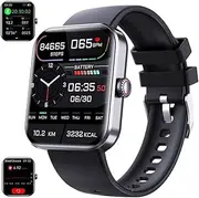 Bluetooth Fashion Smartwatch, 2023 Upgrade F57L Blood Glucose Monitoring Smartwatch Non-invasive Blood Sugar Test Smart Watch, Blood Oxygen HRV Sleep Tracking Smart Watch