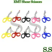 10 EMT Shear Scissors Bandage Paramedic EMS Supplies 7.50 W/Plastic Color Probe