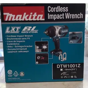 MAKITA 牧田 DTW1001Z 18V無刷衝擊扳手 3/4 6分頭 空機 (含稅)