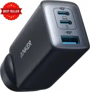 USB-C Charger 65W Nano II 3-Port Fast Wall Charger for MacBook iPhone iPad