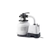 Intex QX2100 Sand Filter Pump & Saltwater System 220V Pool Water Cleaner WHT