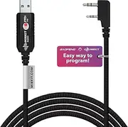 [Mirkit] FTDI USB Baofeng Programming Cable for Flashing Ham Radios: Wouxun, Kenwood, Baofeng, Motorola, Yaesu, Retevis 100% USA Warranty Model 3 Premium Black